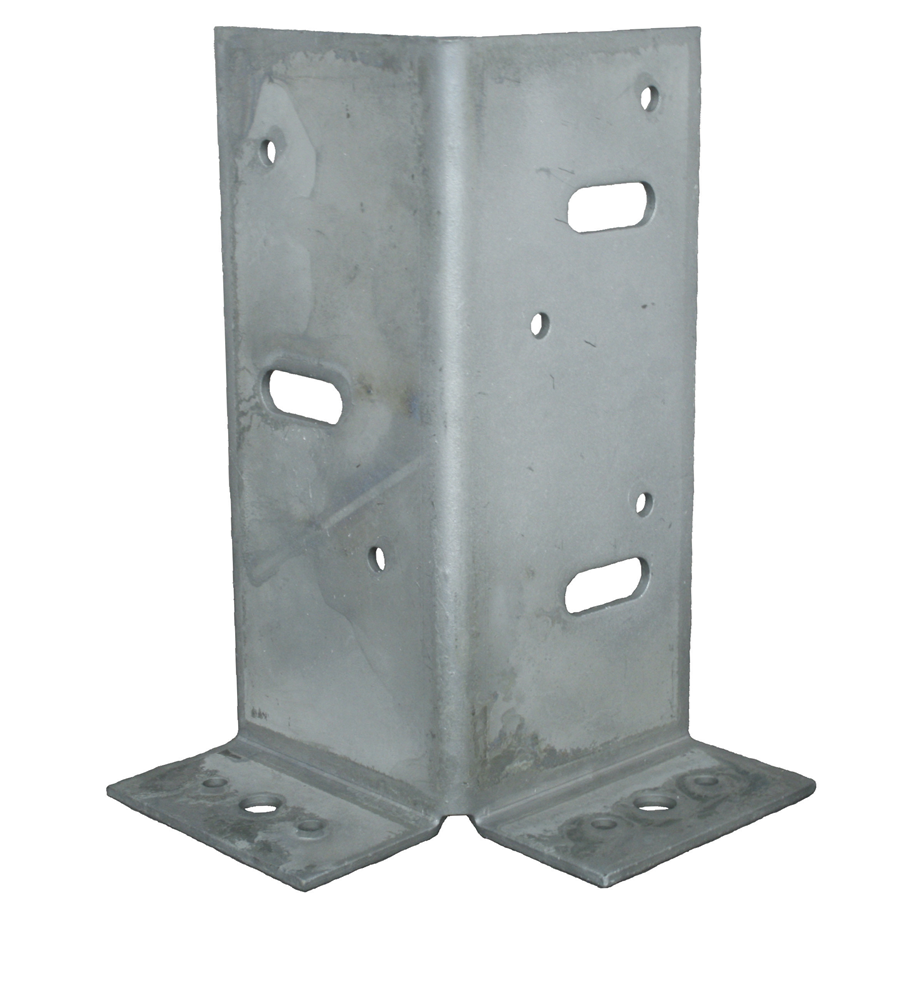 GB paalhouder type A 2 lippen 70x70x145mm zink magnesium | 20 stuks 73571
