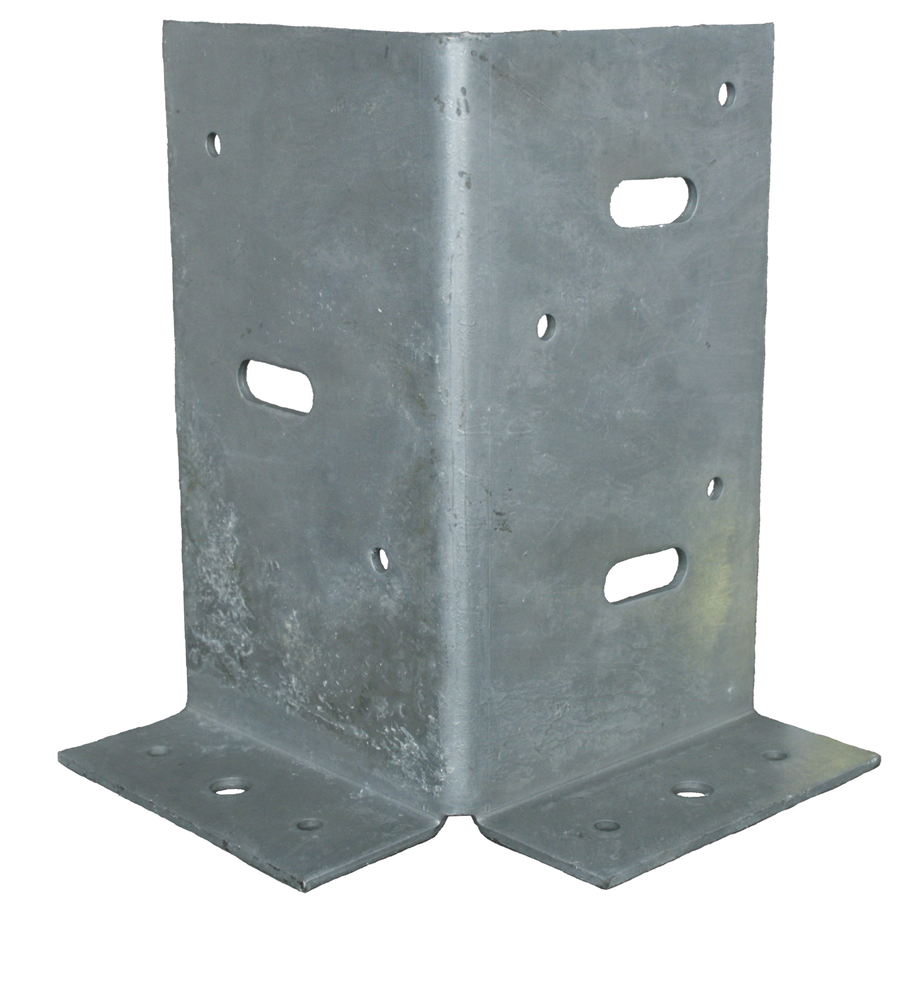 GB paalhouder type A 2 lippen 90x90x145mm zink magnesium | 20 stuks - GB73591