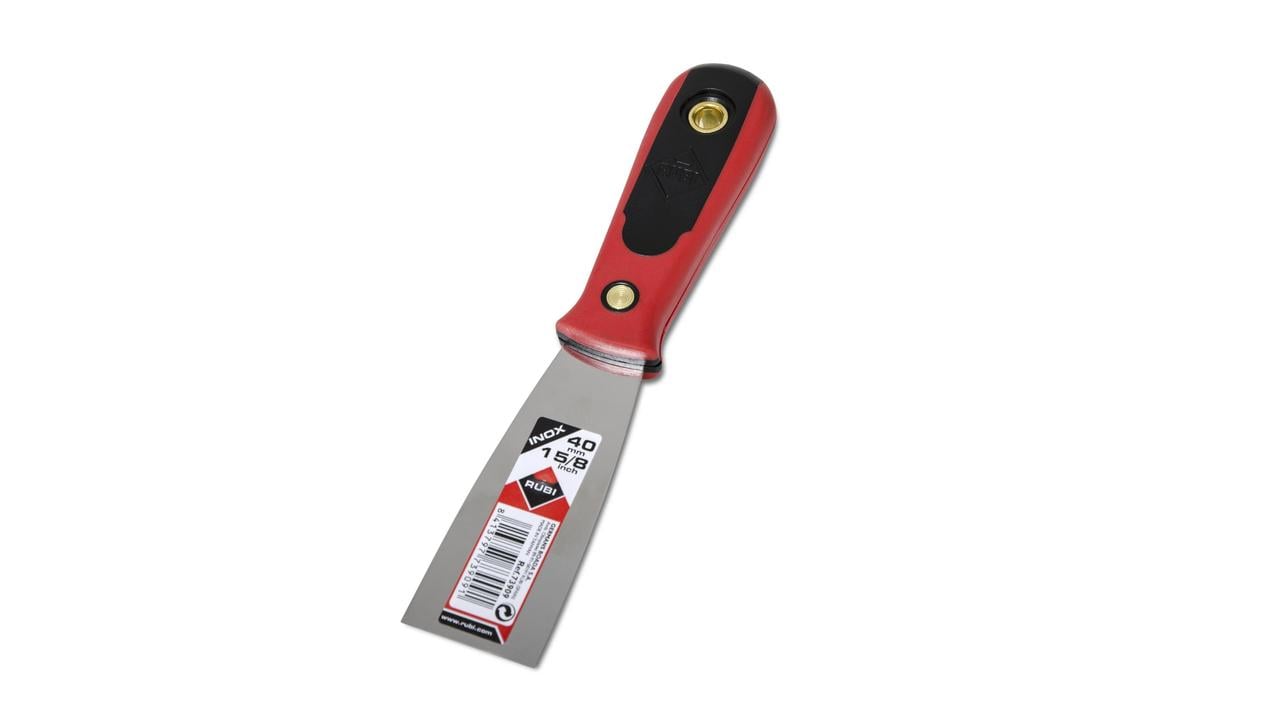 Rubi Roestvrij Stalen Plamuurmes | 40 mm | Kunststof Handgreep 73909