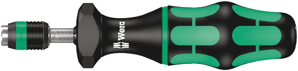 Wera 7441 Kraftform instelbare Momentschroevendraaier met Rapidaptor Snelwisselhouder, 1/4 duim, 1,2 - 3,0 Nm - 1 stuk(s) - 05074701001