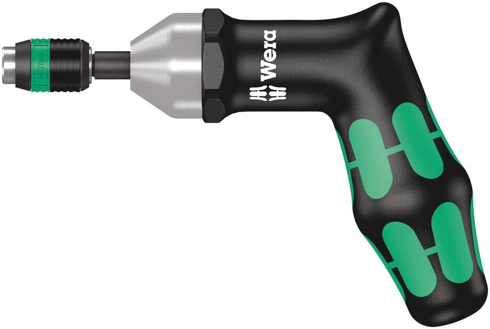 Wera 7463 Kraftform Pistoolgreep Instelbare Momentschroevendraaier met standaardinstellingen met Rapidaptor Snelwisselhouder, 1/4 duim,4,0 Nm - 1