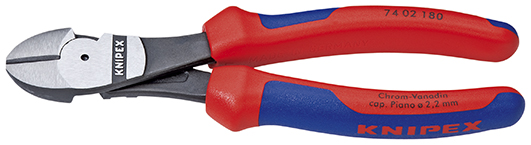 Knipex Kracht-zijsnijtang zwart geatramenteerd met meer-componentengrepen 140 mm - 7402140
