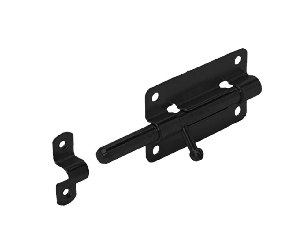 GB plaatgrendel 80x50mm zwartverzinkt etiket | 1 stuk - 17274439