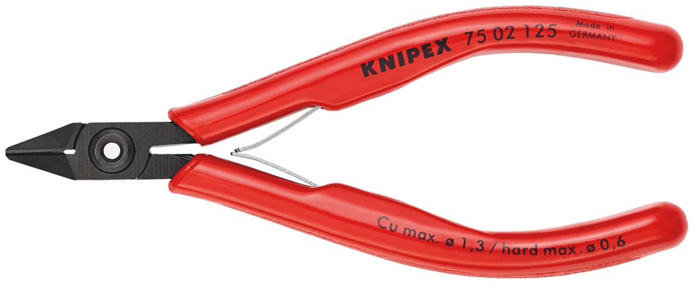 Knipex Elektronica-Zijsnijtang | 125 mm Lengte | Kunststof Bekleed | Gebruineerd - 75 02 125 SB