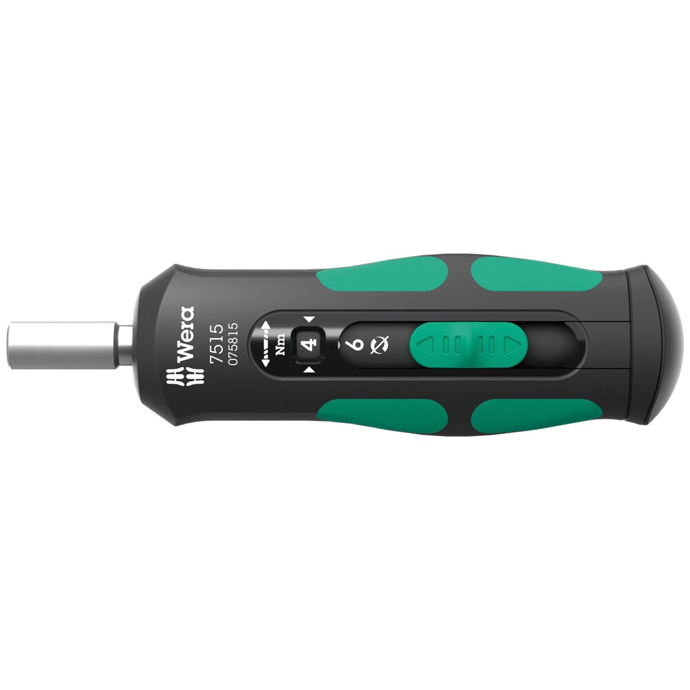 Wera 7515 Kraftform Safe-Torque Speed draaimomentschroevendraaier, 2-6 Nm, 1/4" x 2,0 Nm x 3,0 Nm x 4,0 Nm x 5,0 Nm x 6,0 Nm x 147.5 mm - 05075815001