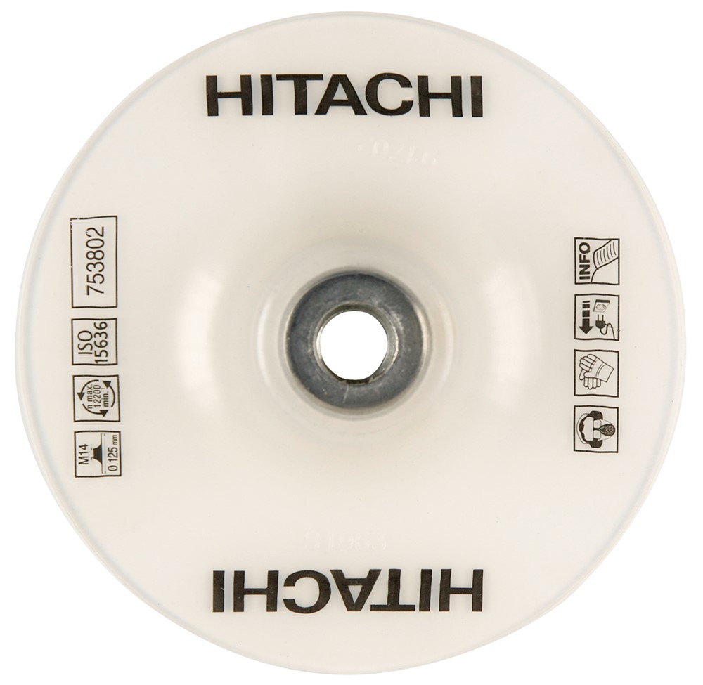 Hikoki Accessoires Steunschijf Met Moer 115 Mm Middel-Hard Iso 15636 (Oud 750715) - 753801
