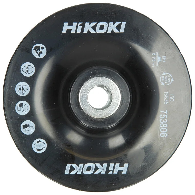 Hikoki Accessoires Steunschijf Met Moer 115 Mm Zacht Iso 15636 (Oud 937825Z) - 753806