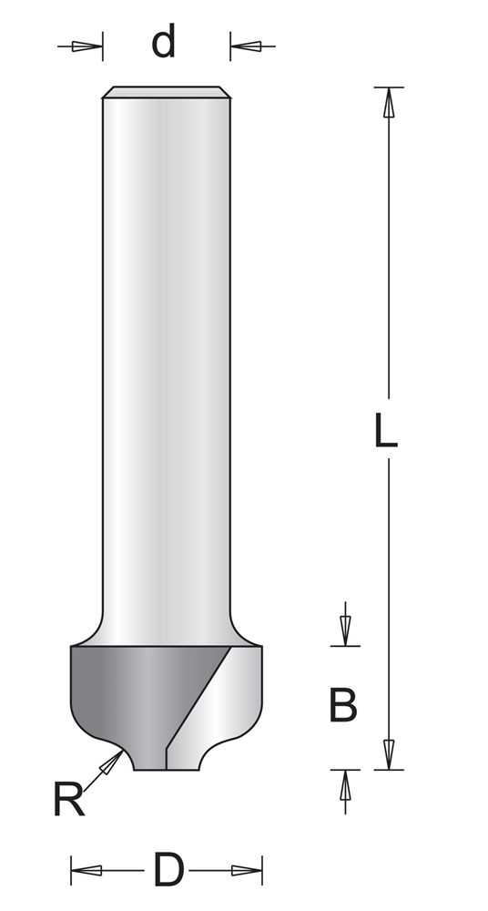 Hikoki Accessoires 8 Mm Profielfrees 12.7X50X2 - 754090