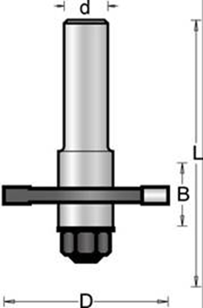 Hikoki Accessoires 8 Mm Schijffrees 40X4X58 - 754119