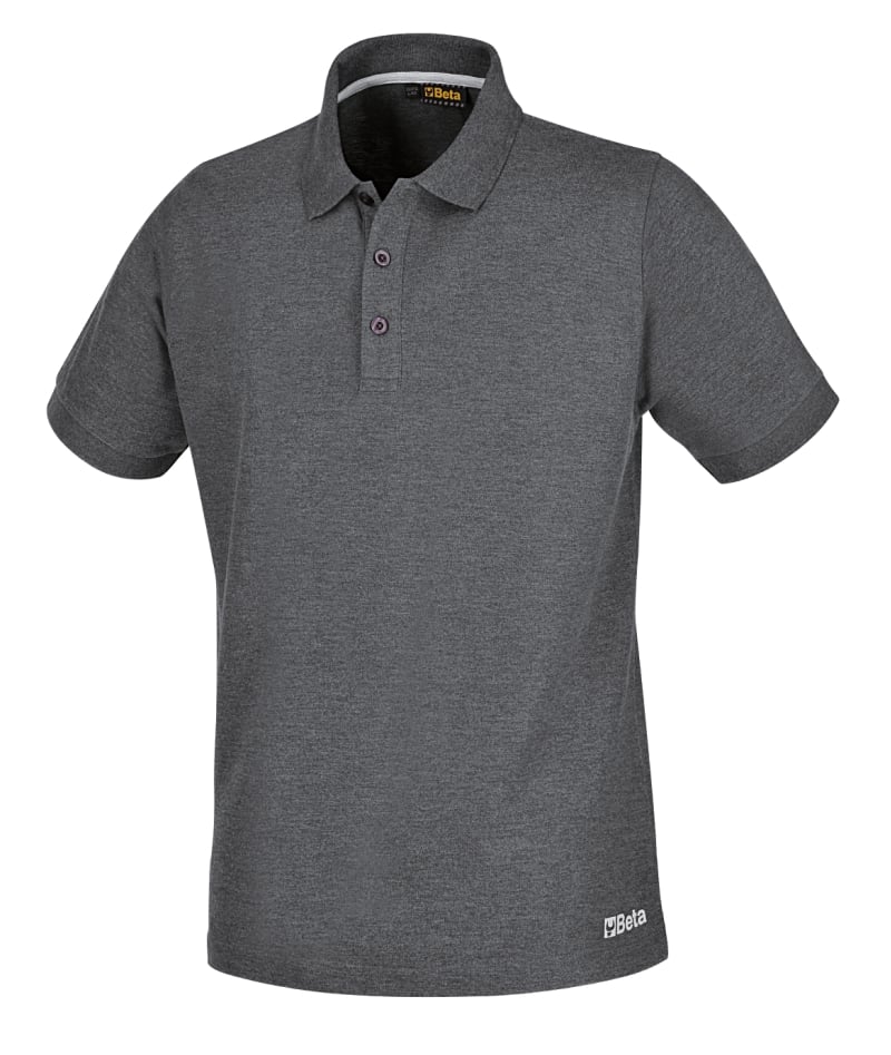 Beta 7552N M Drieknoops Poloshirt | Zwart - 075520502