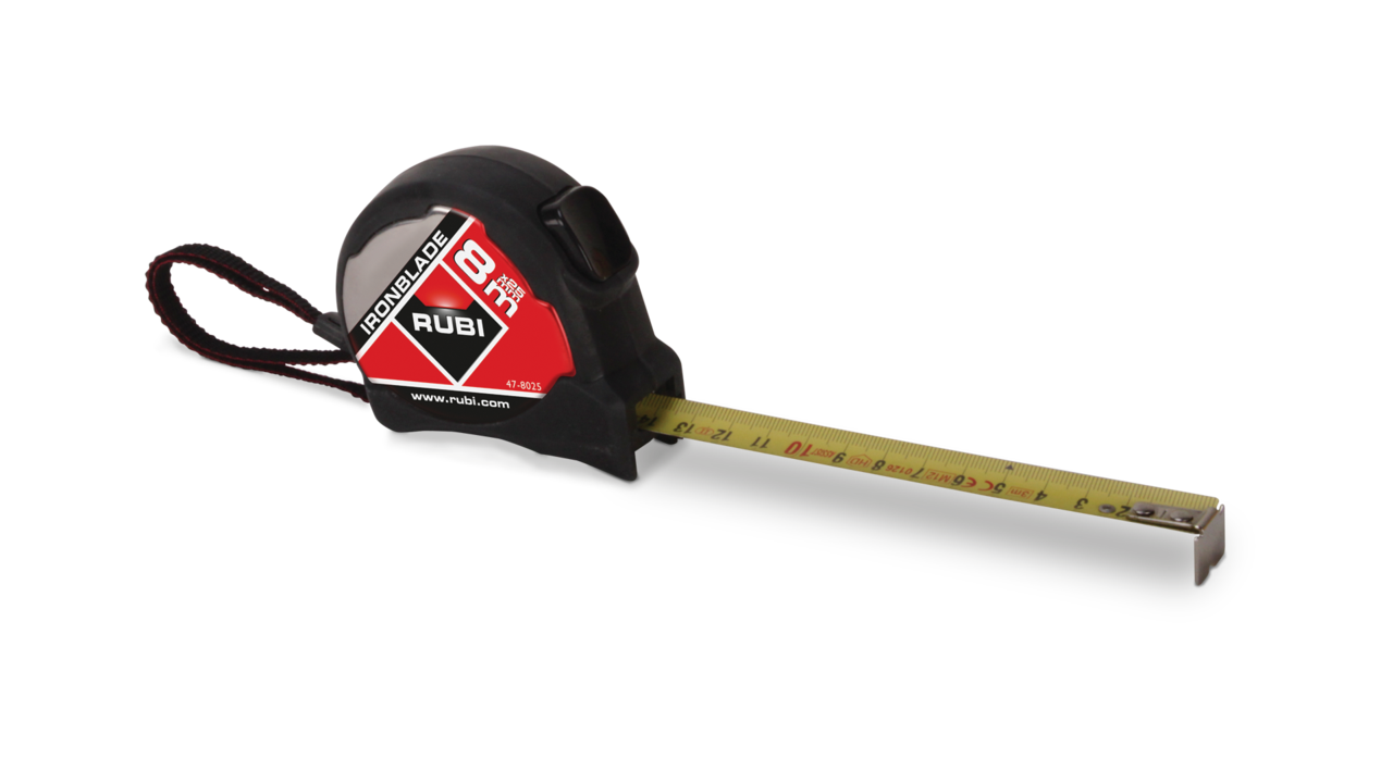 Rubi Ironblade Rolbandmaat | 8 m | 25 mm 75905