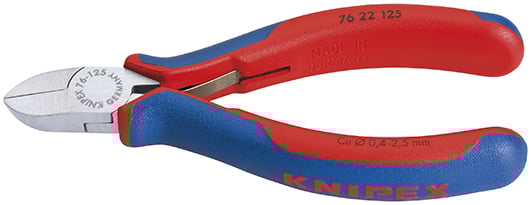 Knipex Zijsnijtang Voor elektromechanica | verzonken scharnier | 125 mm - 7622125