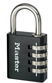 MasterLock 40mm - solid aluminium body - 27mm chrome plated steel shackle, 6mm