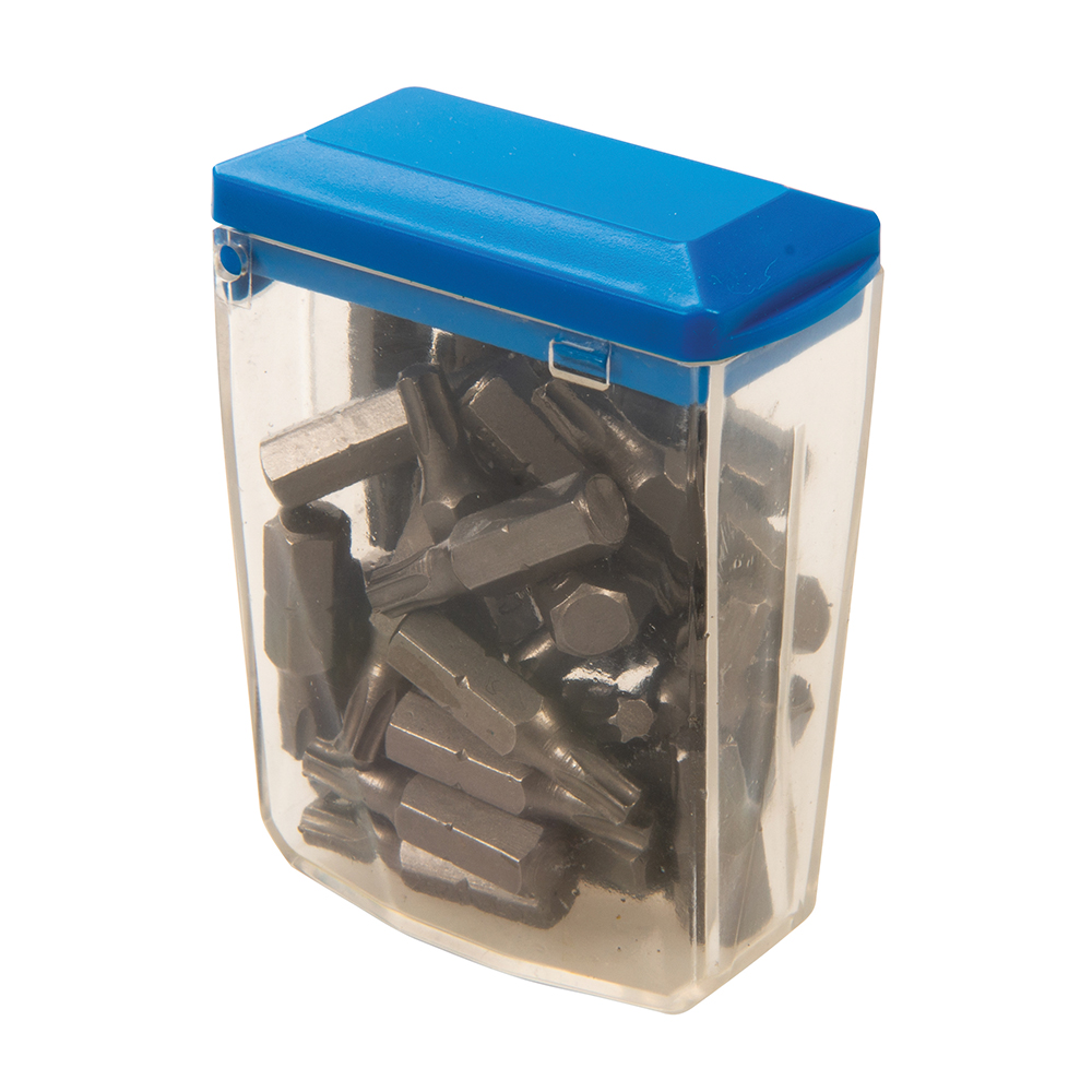 Silverline T25 Cr-V 6150 schroevendraaier bits, 30 pak T25