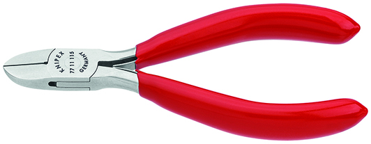Knipex Zijsnijtang ronde kop + draadklem 115 mm - 7711115