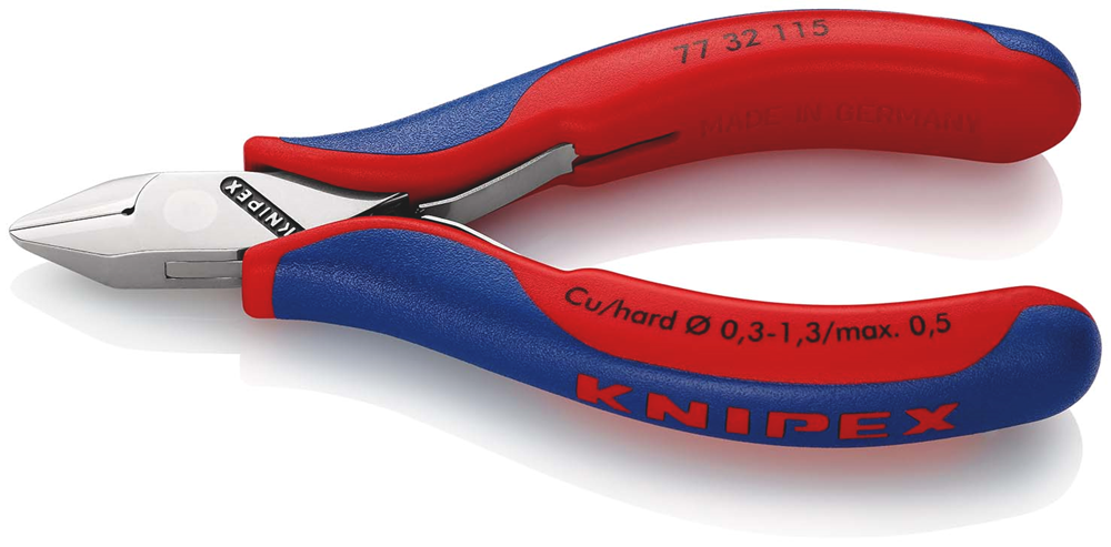 Knipex Elektronica-Zijsnijtang | 115 mm Lengte | Meer-Componentengrepen - 77 32 115 SB