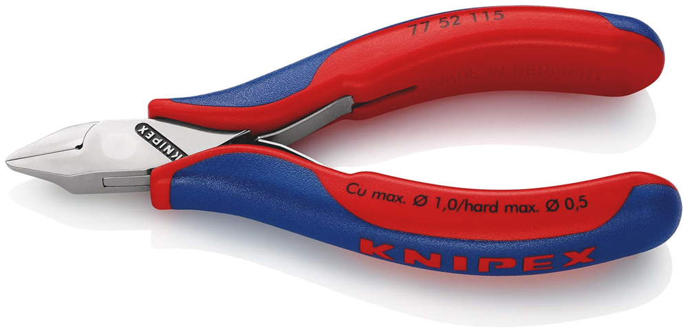 Knipex Elektronica-Zijsnijtang | 115 mm Lengte | Meer-Componentengrepen - 77 52 115