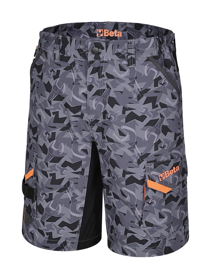 Beta 7815Cm XL Werkbermuda | Camouflagegrijs - 078150304