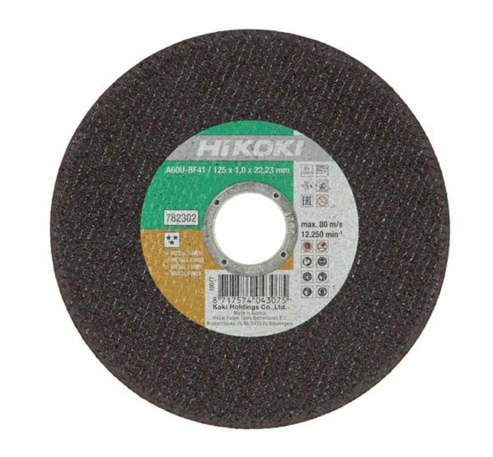 Hikoki accessoires Doorslijpschijf 115X1Mm Voor Inox Metaal Brilliant 782301