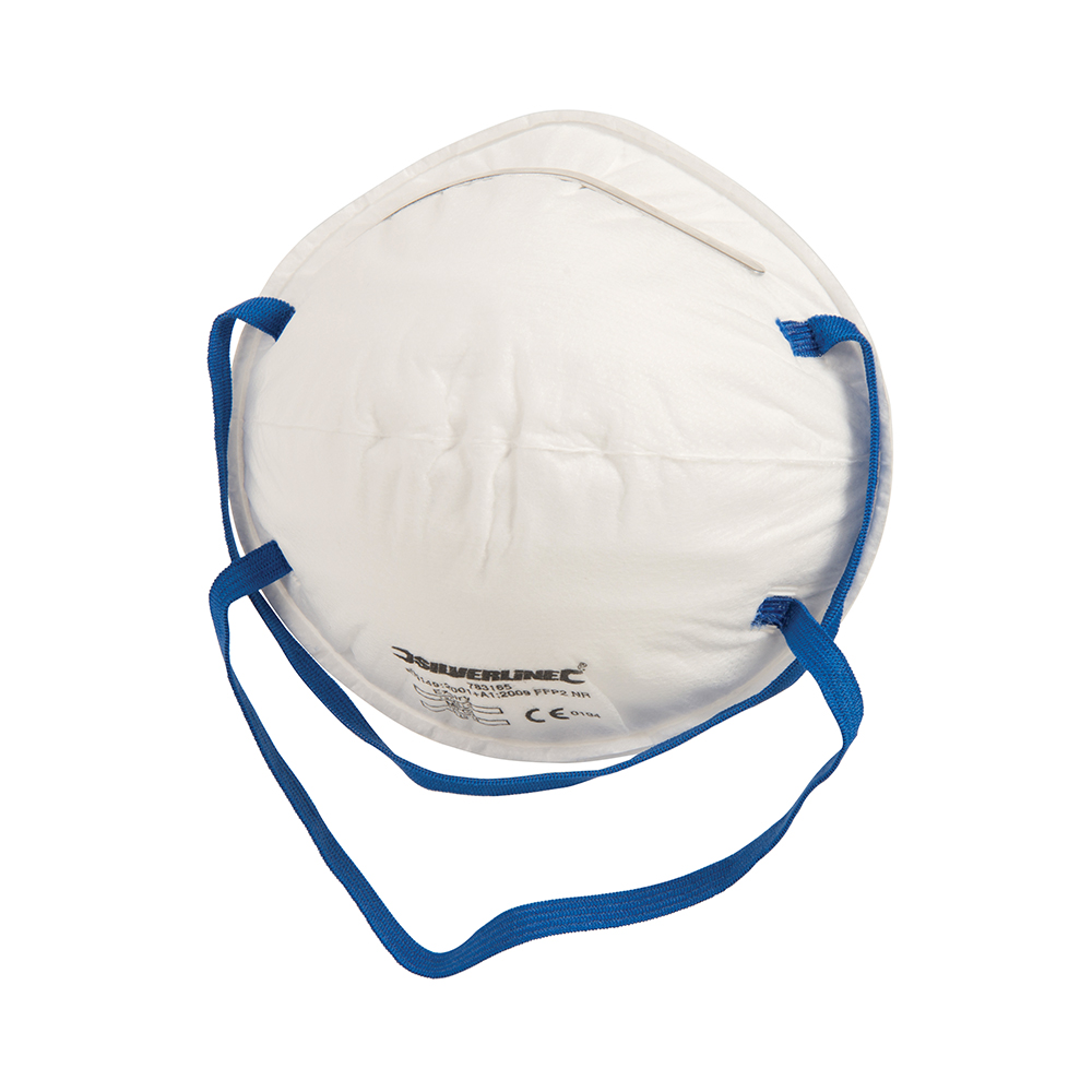 Silverline Gevormd FFP2 stofmasker, enkel gebruik | FFP2 NR, enkel gebruik - 783165
