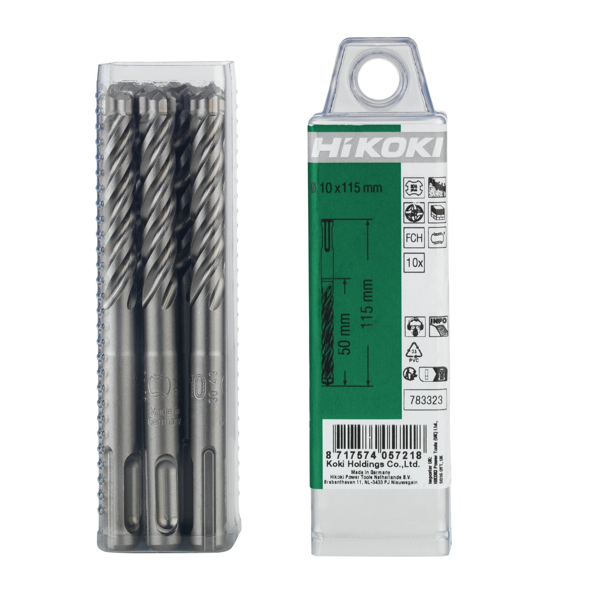 Hikoki Accessoires 10 SDS-Plus Hamerboren FCH 4-Snijder 11 x 150/215 mm - 783329