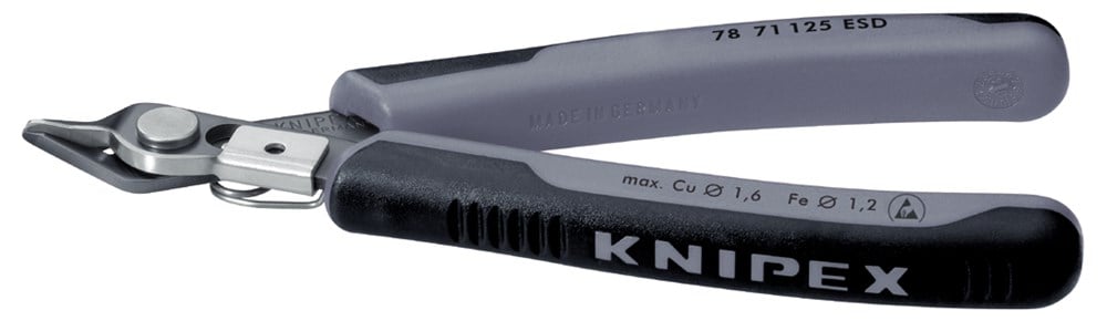 Knipex Zijsnijtang 64 HRC + draadkl.125 mm ESD - 7871125ESD