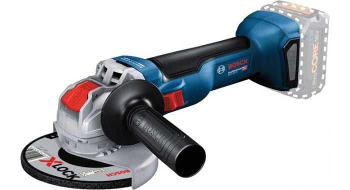 Bosch Blauw GWX 18V-7 Professional 18V Accu Haakse slijpmachine X-LOCK Body | Zonder accu's en lader - 06019H9101