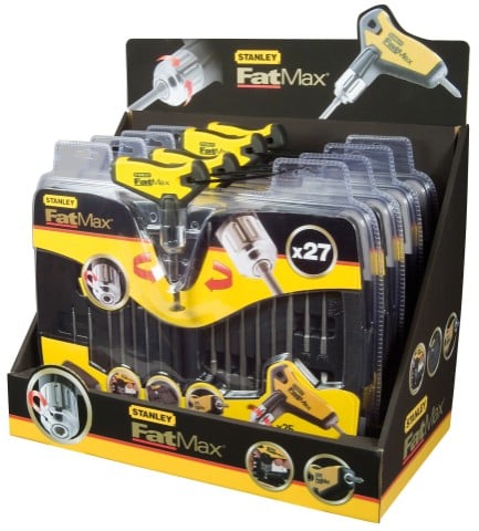 Stanley handgereedschap FatMax Stiftsleutelset Pistoolgreep met Ratel (27delig) - 0-79-153