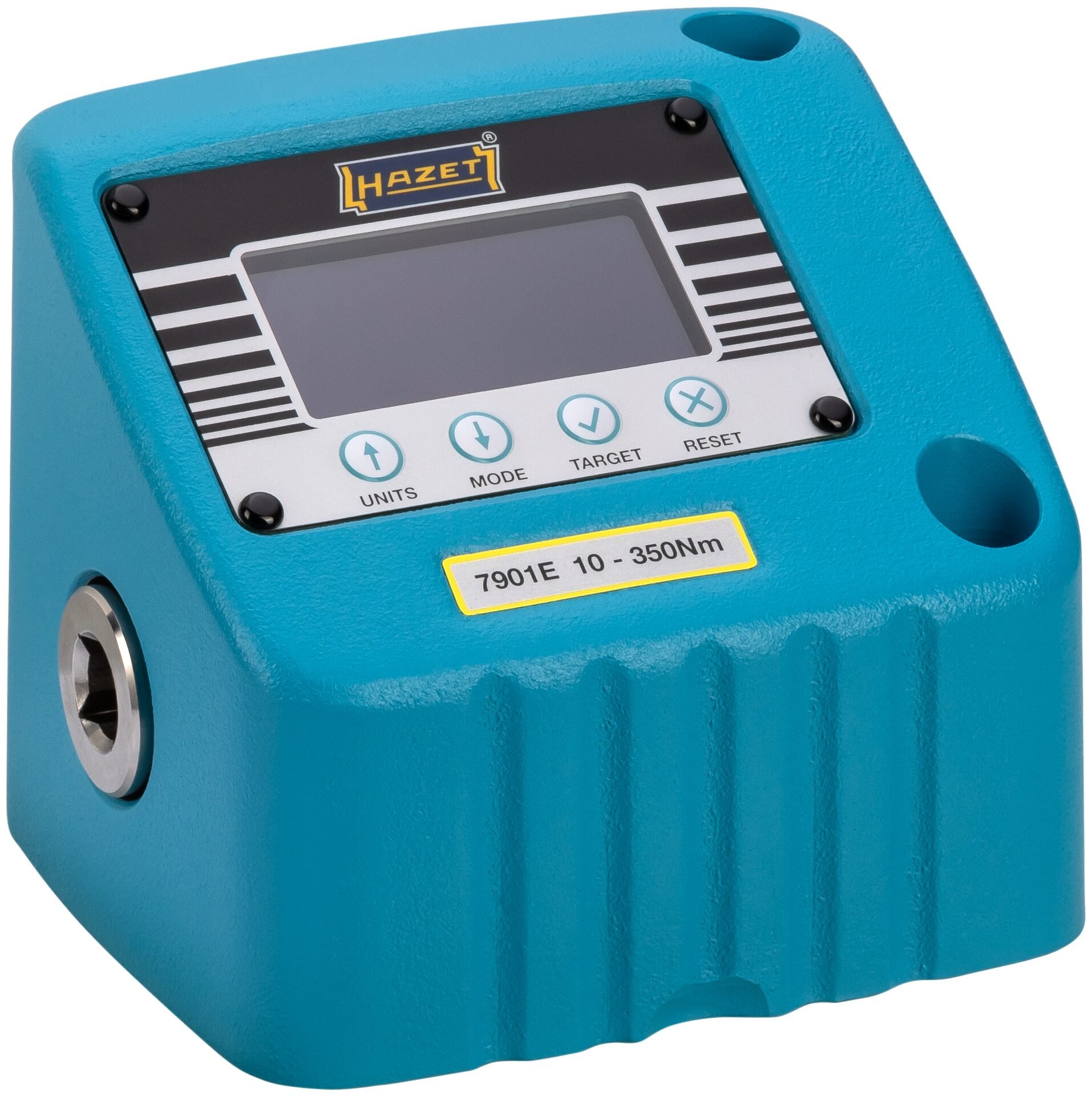 HAZET Draaimomenttestapparaat - elektronisch - 10-350 Nm 7901E - Draaimomentbereik min-max: 10 - 350 Nm - 1/2 inch (12,5 mm) vierkant hol - L x B x H: