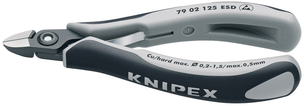 Knipex Zijsnijtang ronde-kop 125 mm ESD - 7902125ESD