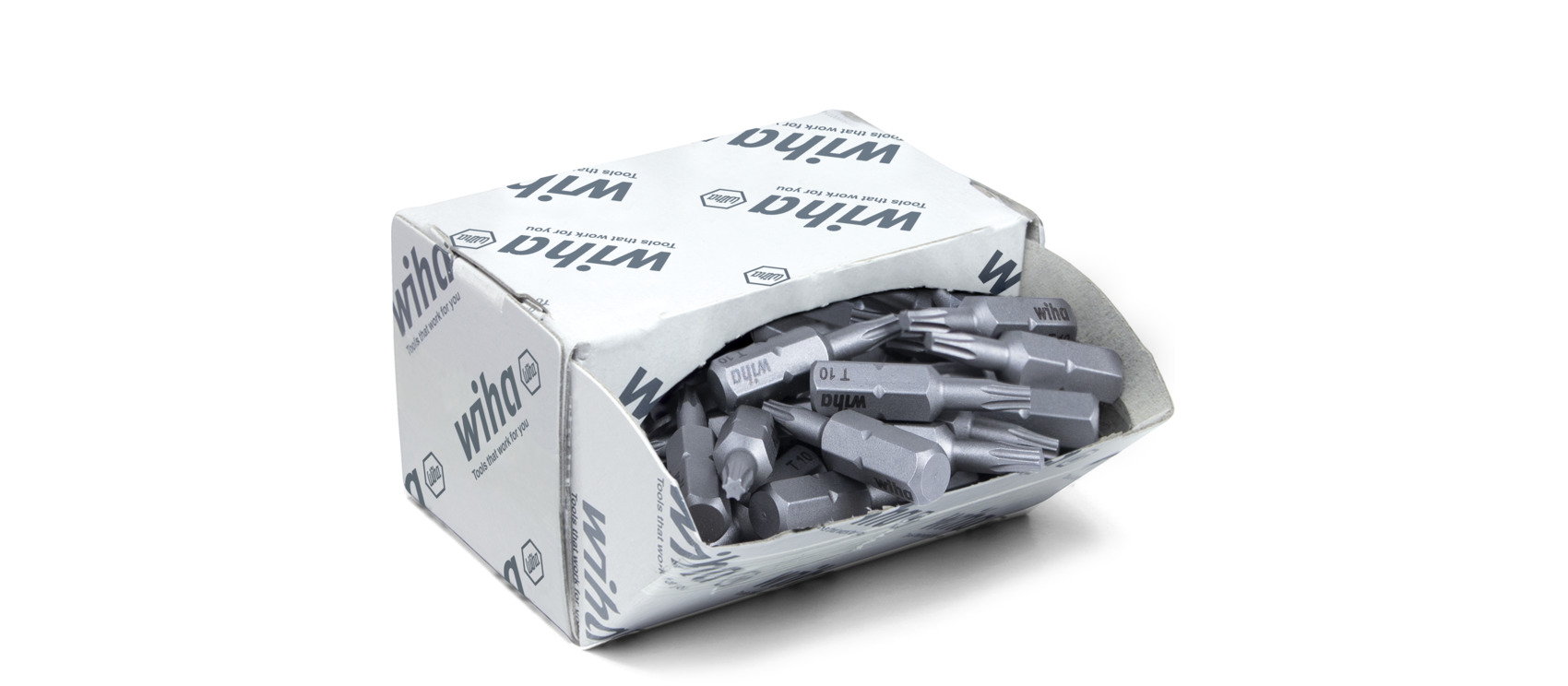 Wiha Bitset Standard 25 mm TORX® (T10) 50-delig 1/4" C6,3 in grootverpakking - 8065 - 08065