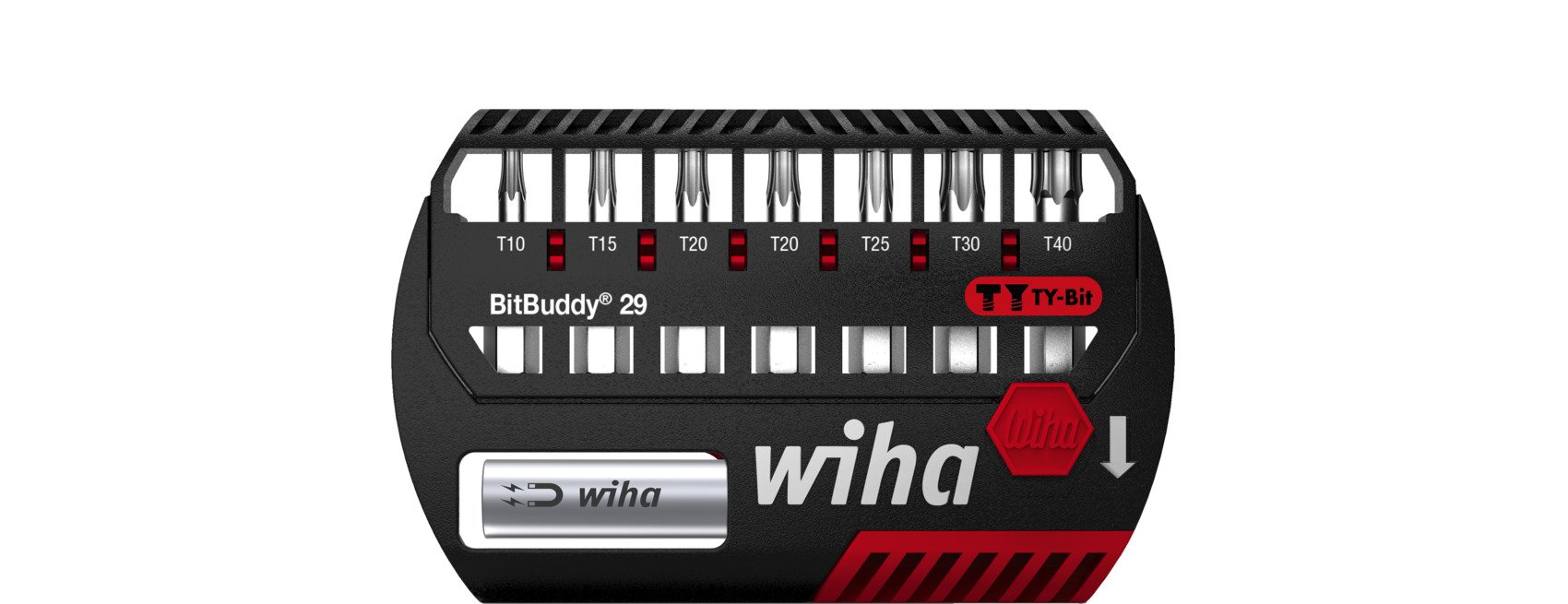 Wiha 42136 | Bitset BitBuddy | TY-bit | 29 mm | TORX | 1/4" | 9-delig - 42136