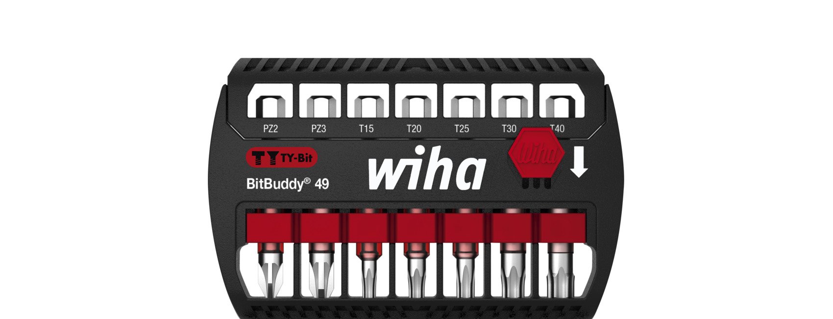 Wiha Bitset BitBuddy® TY-bit 49 mm Pozidriv, TORX® 8-delig 1/4" E6,3 - 42118 - 42118