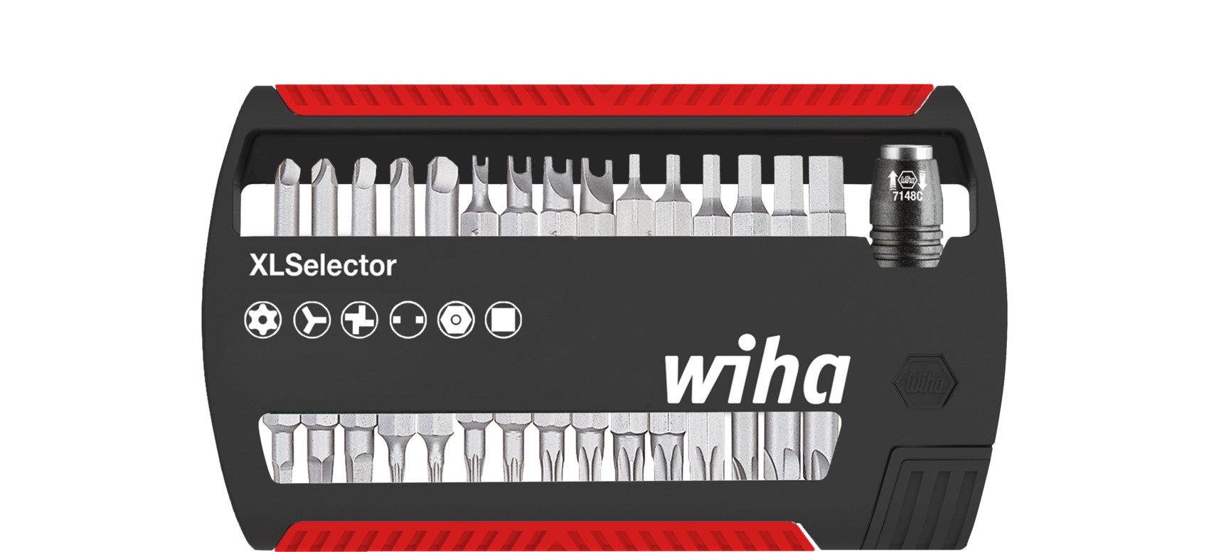 Wiha Bitset XLSelector Security Standard 25 mm assorti 32-delig 1/4" C6,3 - 29416 - 29416