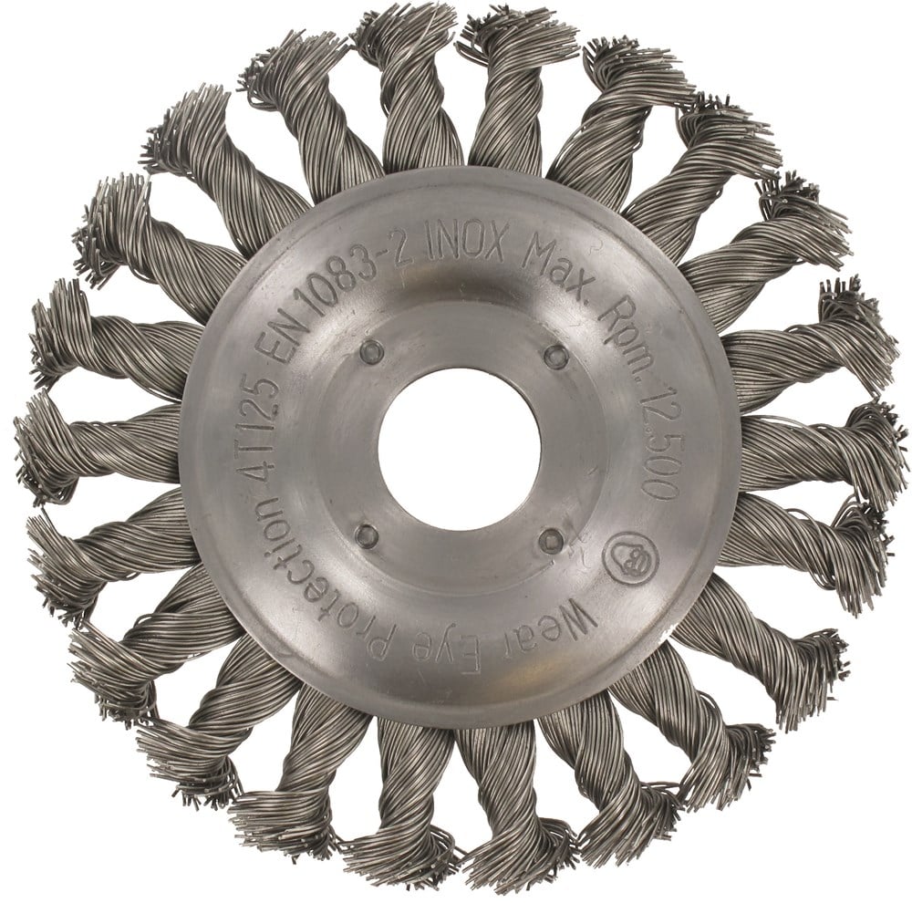 Rotec Rondborstel 22,2 Ø125x0,5 mm getordeerd RVS-draad - 7980220 - 798.0220