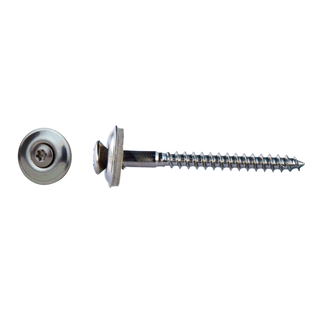 pgb-Europe PGB-FASTENERS | Houtschroef +EPDM DIN 7995Z Ø 4,50x65 A2 | 200 st 07995RA00045065153