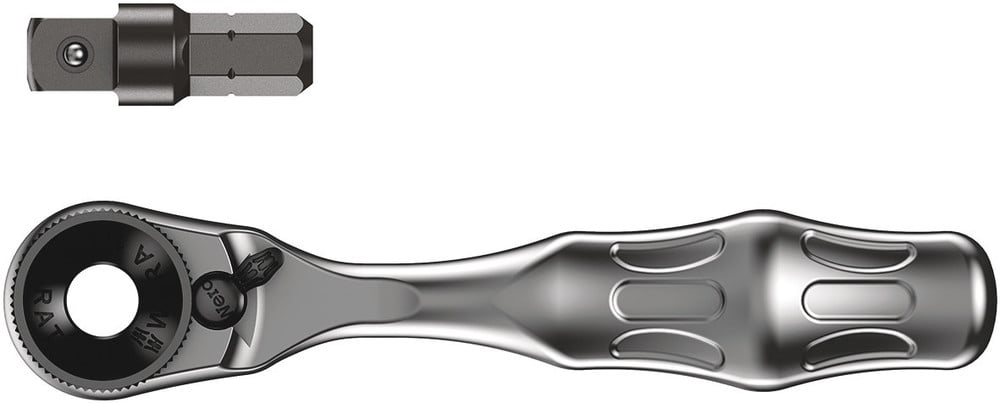 Wera 8001 A Bit-ratel ¼" SB met ¼"-adapter, 2 -delig - 1 stuk(s) - 05073230001