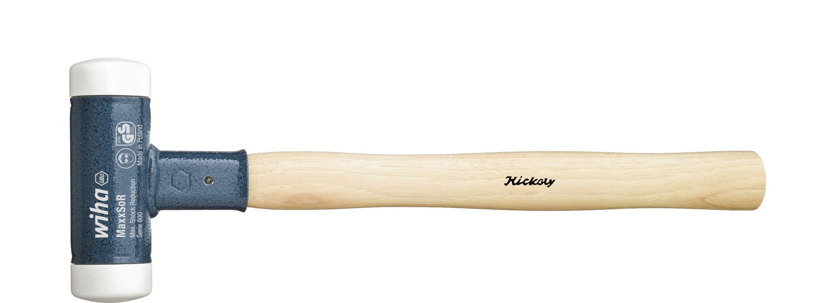 Wiha Kunststof hamer terugslagloos | zeer hard | met hickorysteel | rond-slagkop | 115 mm | 30 mm - 39008 - 39008