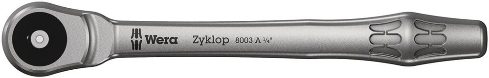 Wera 8003 A Zyklop Metal-ratel met doorsteekvierkant met 1/4"-aandrijving , 1/4 duim x 141.0 mm - 1 stuk(s) - 05004003001