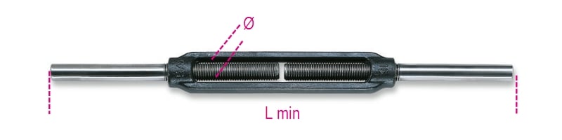 Beta 8008N-K M10-Spanschroeven Dub.Aanlasbout - 080089210