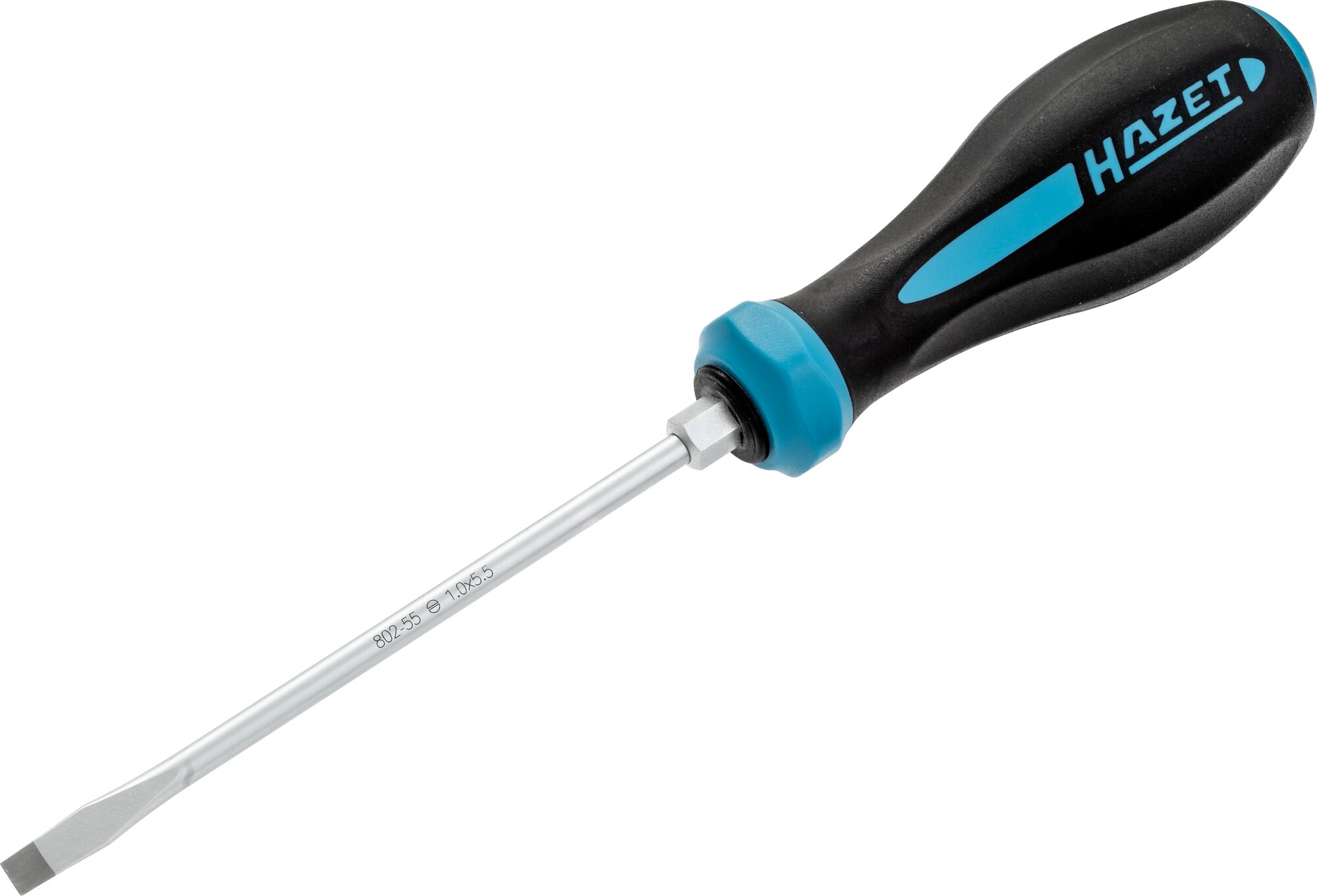 HAZET HEXAnamic®-schroevendraaier 802-55 · Sleufprofiel · SW 1 x 5,5 mm