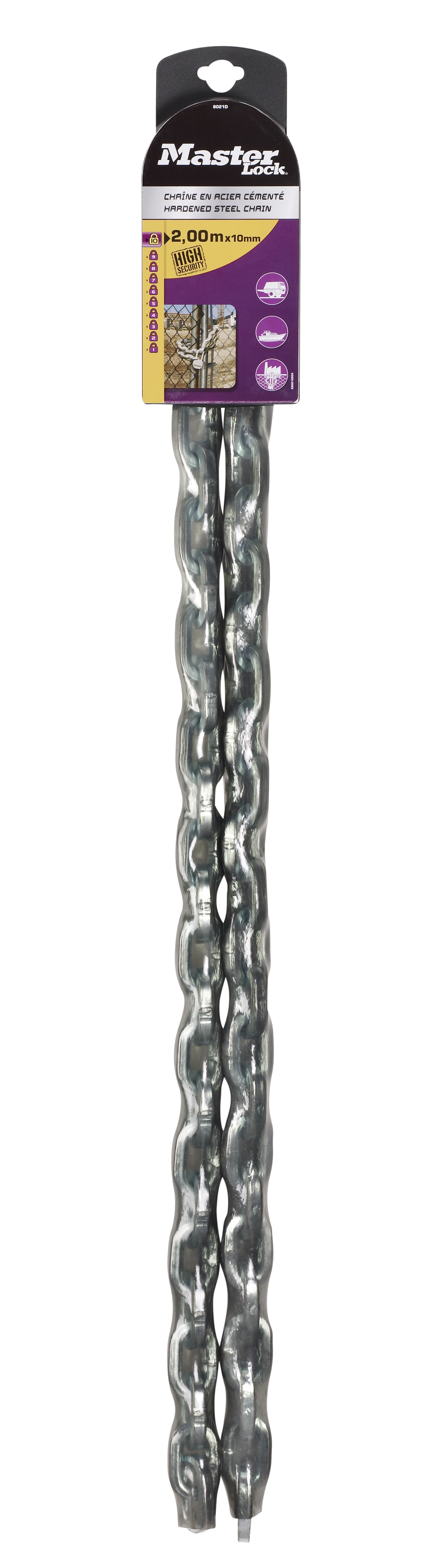 Masterlock Stalen Ketting - 10mm - 2,0m - 8021EURD 8021EURD