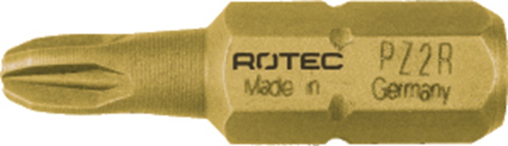 Rotec PRO Insertbit PZ 2-R L=25mm C 6,3 TIN, 4,2 - 4,4mm - 10 stuks - 8030006