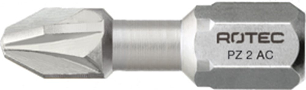 Rotec PRO Insertbit PZ 3 L=25mm C 6,3 Torsion RVS - 10 stuks - 8041003