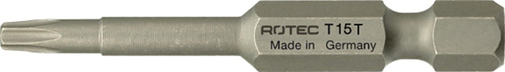 Rotec PRO Krachtbit T 15 L=50mm E 6,3 Tamper BASIC - 10 stuks - 8087015