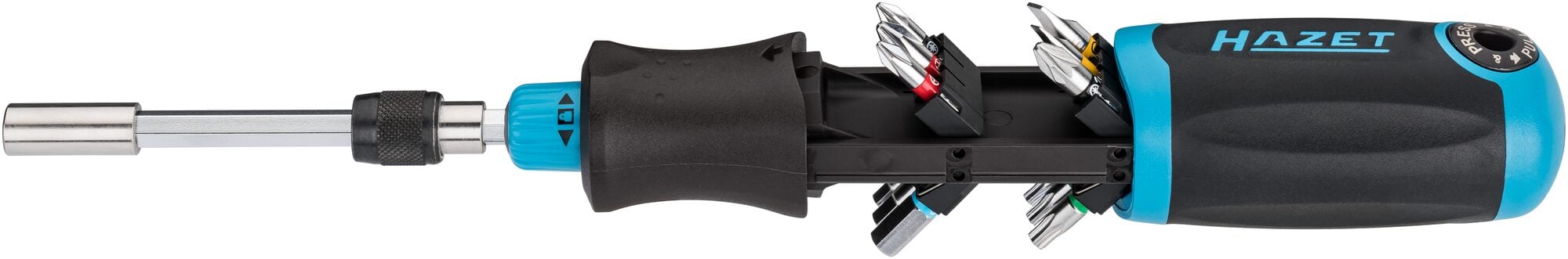 HAZET Bit ratelschroevendraaier | 0,5?x?4 | 1,2?x?6,5 | PH1 | PH2 | PZ1 | PZ2 | 4 - 6 | T15 - T25 | 13-delig - 810R-3