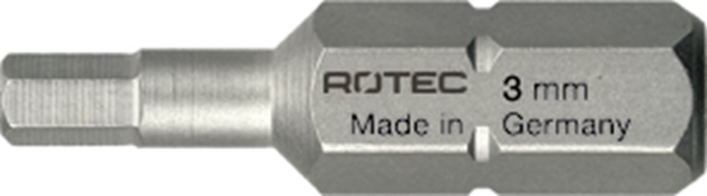 Rotec PRO Insertbit inbus SW8,0 L=25mm C 6,3 BASIC - 10 stuks - 8110080
