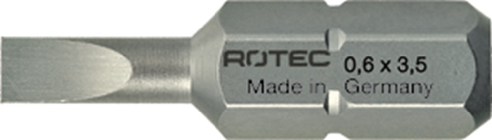 Rotec PRO Insertbit 1,2x6,5mm L=25mm C 6,3 BASIC - 10 stuks - 8120065