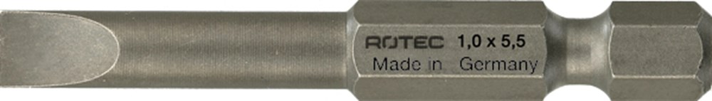 Rotec PRO Insertbit 1,0x5,5mm L=50mm E 6,3 BASIC - 10 stuks - 8121055