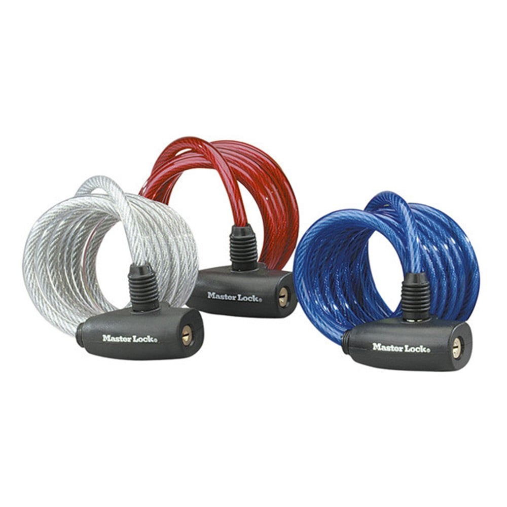 MASTER LOCK kabelslot 8127 TRI blauw, rood, groen